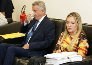 Governador Rodrigo Rollemberg ao lado da presidente da Câmara Legislativa, Celina Leão. *Michael Melo/Metrópoles**