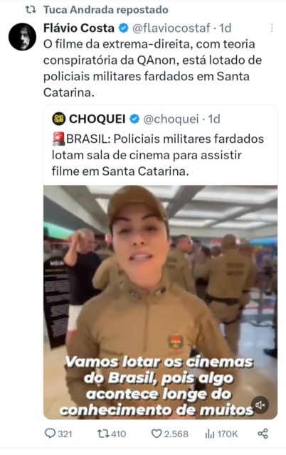 Tuca Andrada Chamado De Ped Filo Ap S Criticar Filme Metr Poles