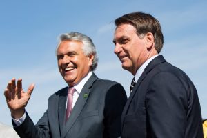 Governador de Goiás, Ronaldo Caiado, e o presidente Jair Bolsonaro