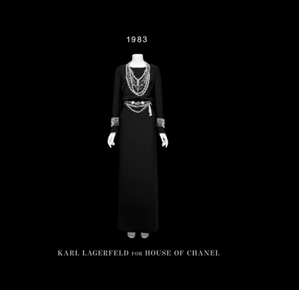 Vestido Karl Lagerfeld para a Chanel