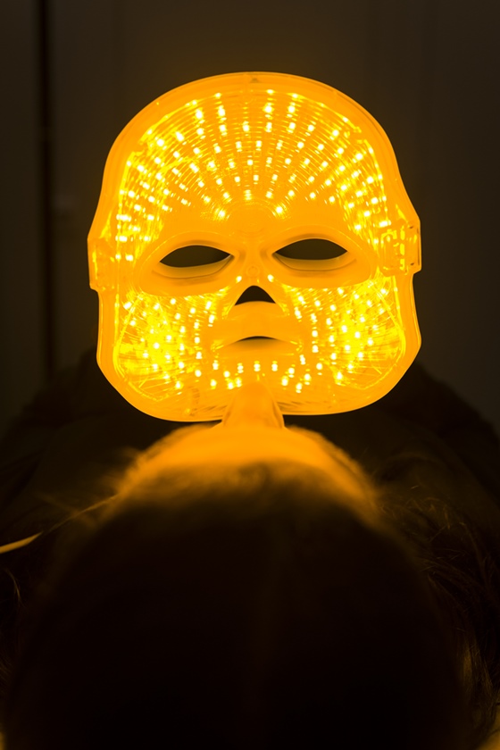 Interior da máscara de LED