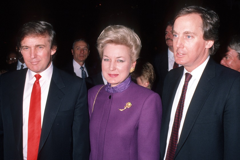Donald, Maryanne e Robert Trump