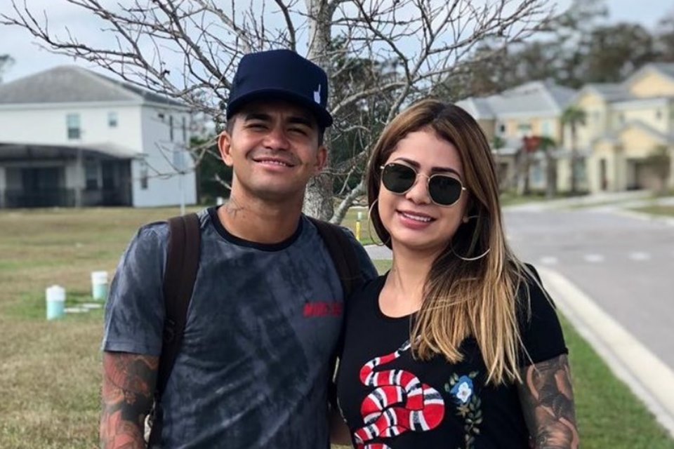 Mallu Ohana e Dudu do Palmeiras