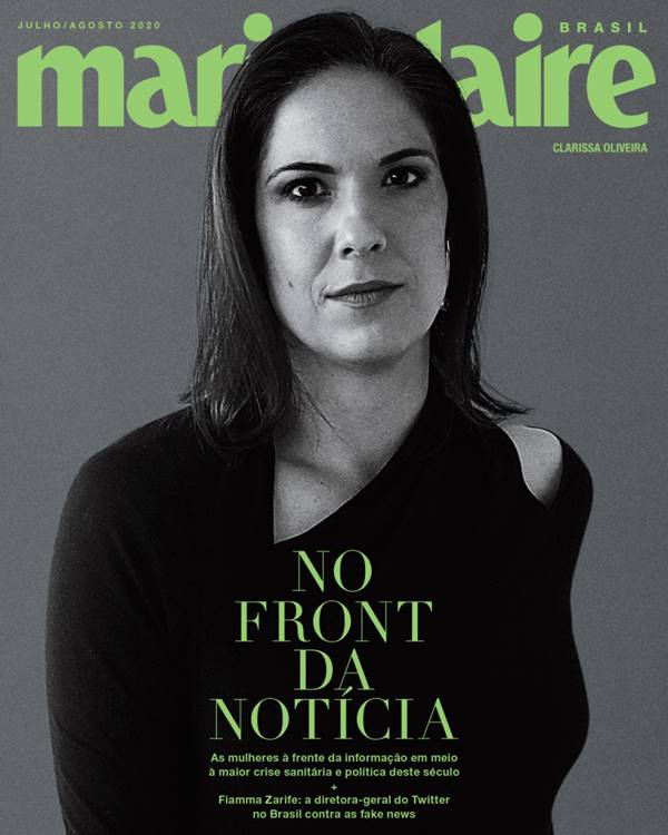 Clarissa Oliveira na capa da Marie Claire