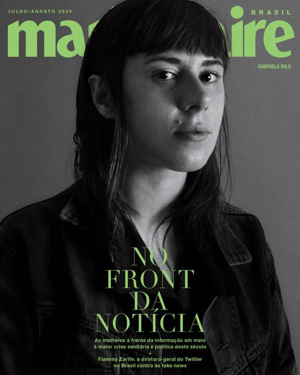 Gabriela Biló na capa da Marie Claire