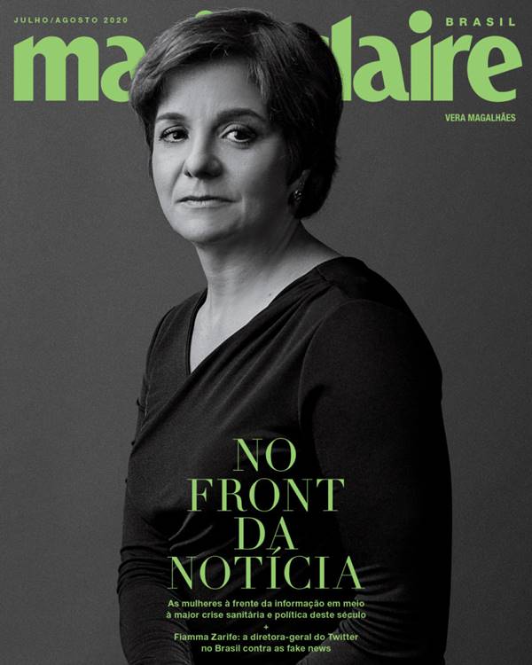 Vera Magalhães na capa da Marie Claire