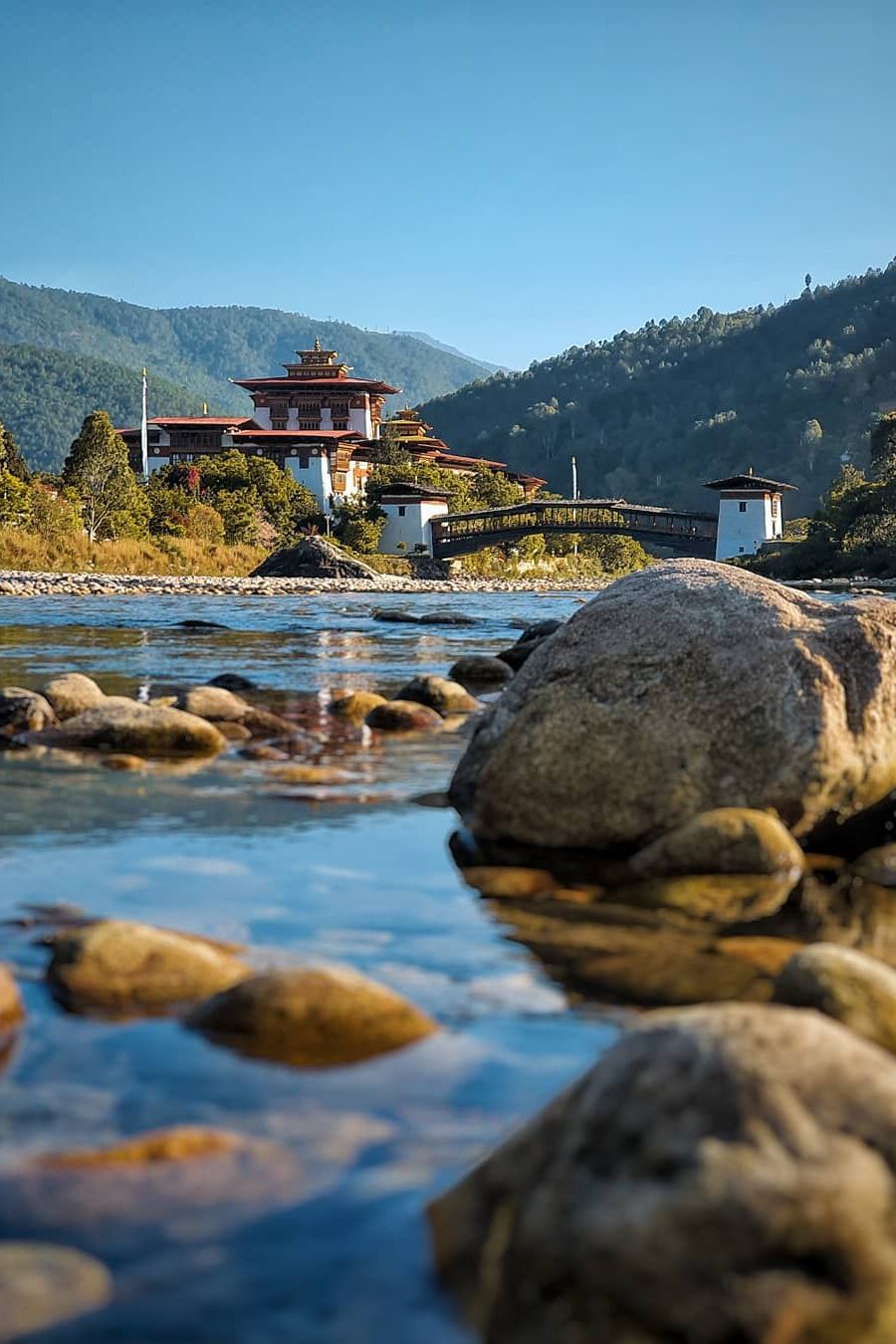 Cidade de Punakha, no Butão