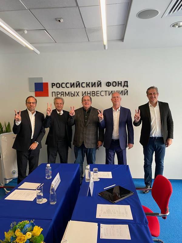 Representantes da União Química se encontram com Fundo de Investimento Direto Russo (RDIF), em Moscou