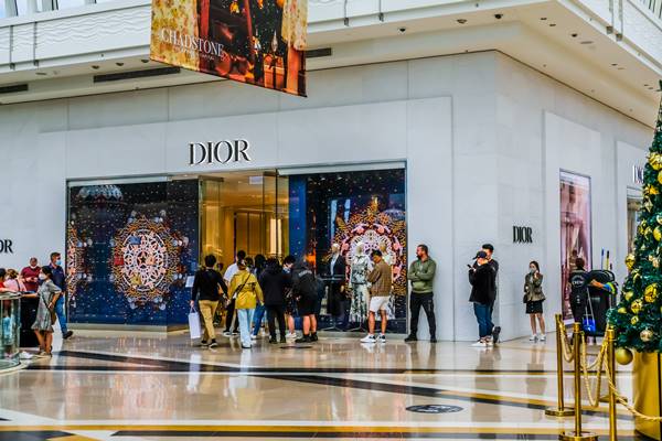 Fachada de loja da Dior na Austrália