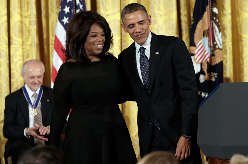 Oprah Winfrey e Barack Obama