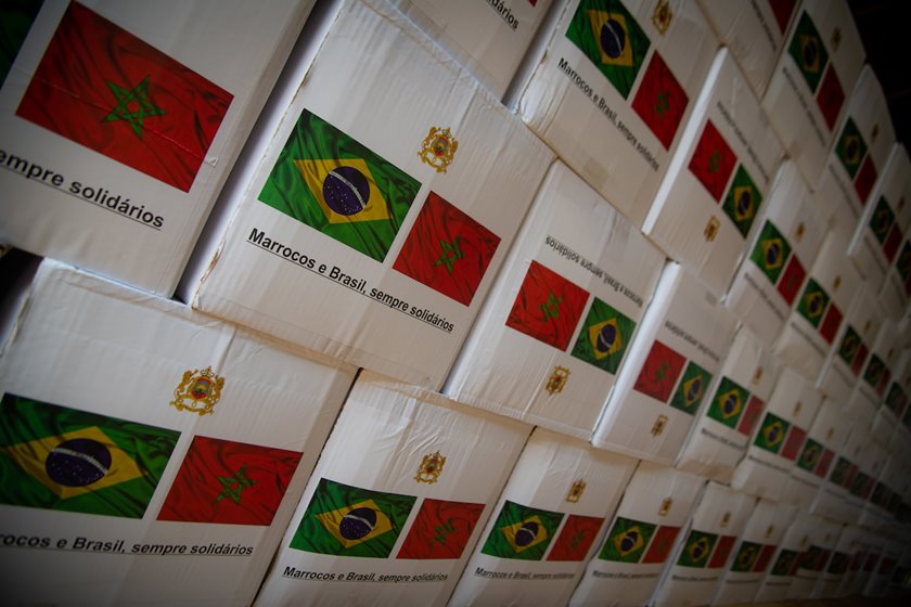 Brasília (DF), 10/03/20201 Michelle Bolsonaro se une a embaixada de Marrocos para enviar doações Local: Embaixada do Marrocos Foto: Hugo Barreto/Metrópoles