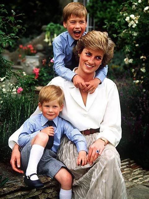 Princesa Diana e filhos