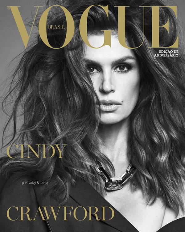 Cindy Crawford na capa da Vogue Brasil