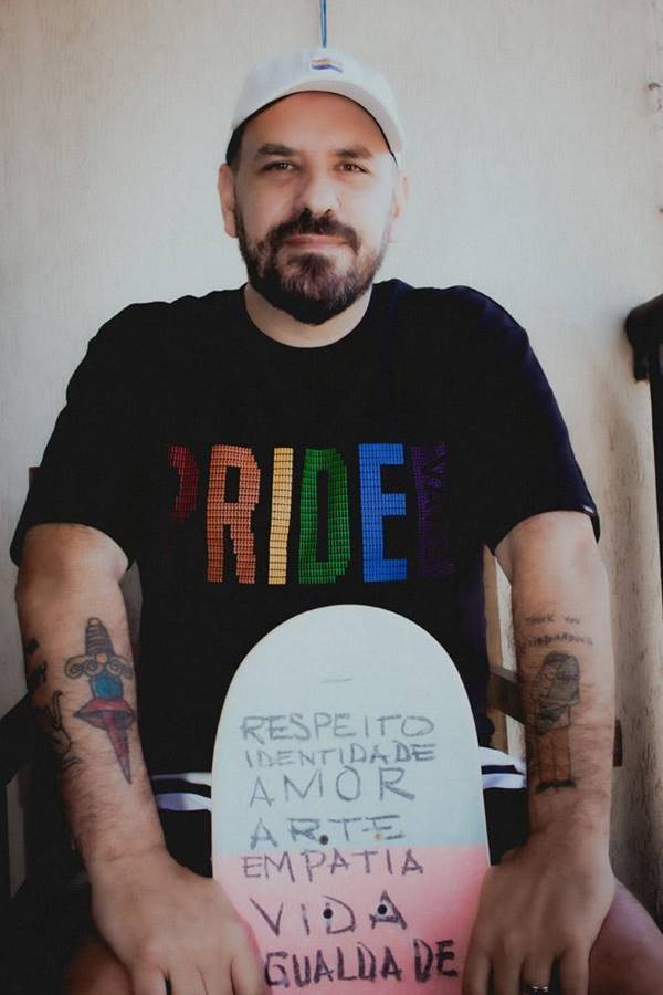 Rodrigo K-b-ça Lima em campanha da Vans para o Orgulho LGBTQIA+ 2021