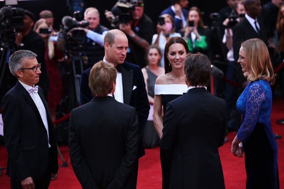 The Duke And Duchess Of Cambridge Attend The "Top Gun: Maverick" Royal Film Performance