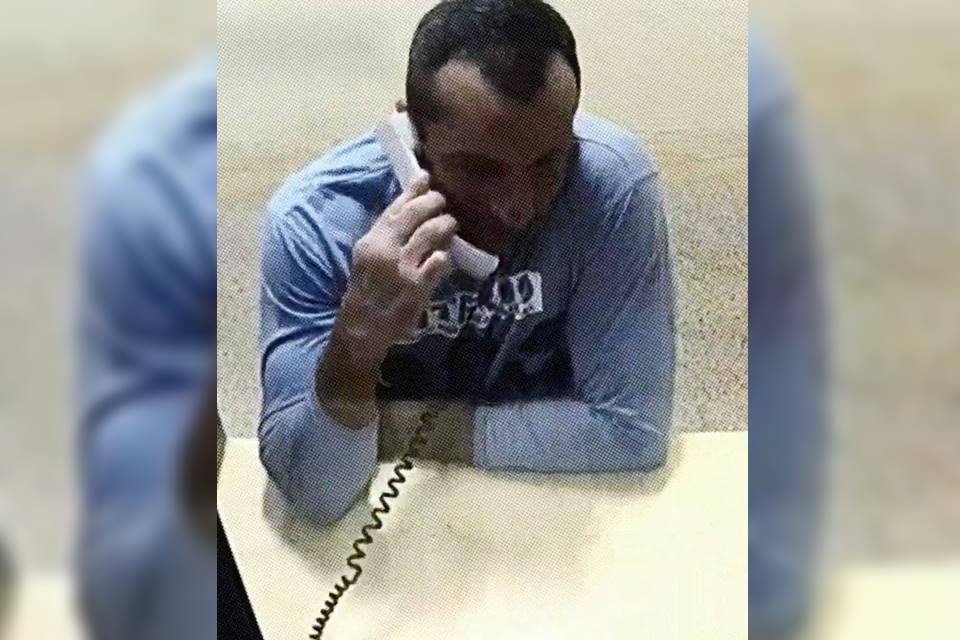 Marcola em parlatório de Penitenciária Federal de Brasília