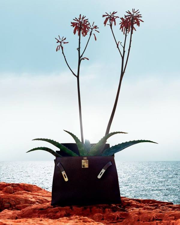 Bolsa de couro com uma flor - Metrópoles 