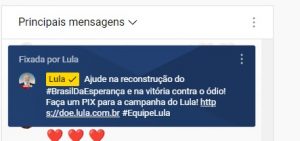 Campanha de Lula pede doações de eleitores