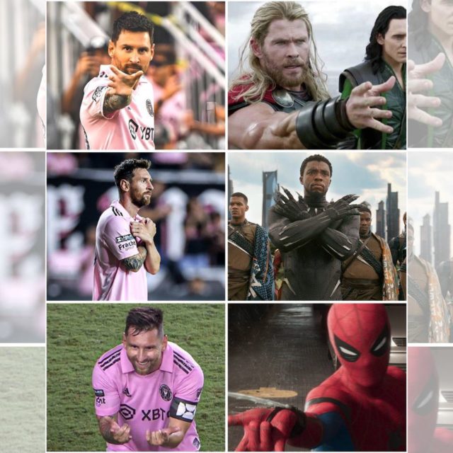 Messi imitando super-heróis - Metrópoles