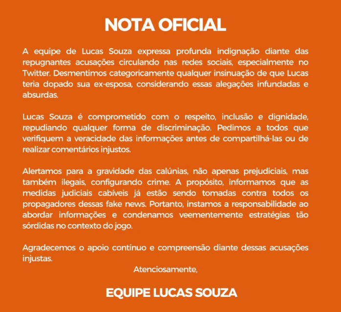 Nota de Lucas Souza