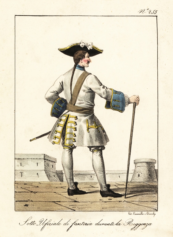 desenho de militar vestindo chapéu bicorne - Metrópoles