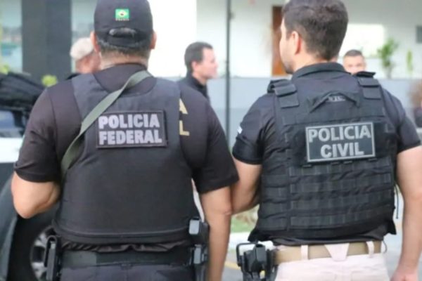 Imagem colorida de Polícia Federal e Polícia Civil da Bahia