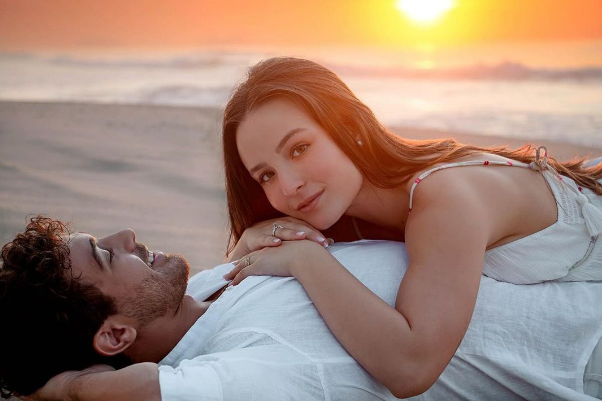 Foto colorida de Larissa Manoela e André Luiz Frambach - Metrópoles