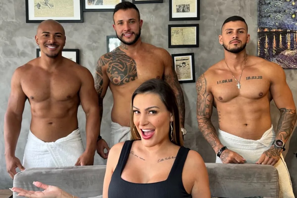 Andressa urach com 3 homem porno