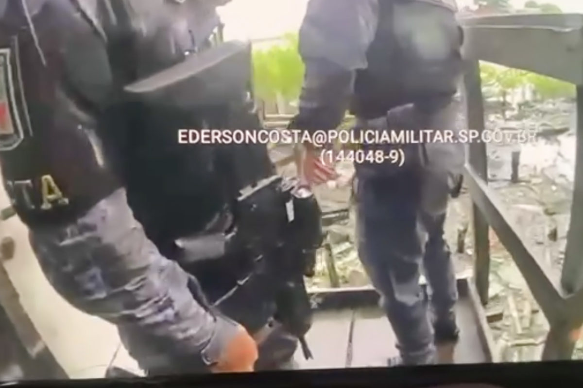 imagem da câmera corporal policial militar de São Paulo Samuel Wesley Cosmo assassinado em SP - Metrópoles