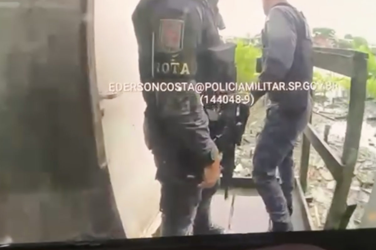 imagem da câmera corporal policial militar de São Paulo Samuel Wesley Cosmo assassinado em SP - Metrópoles
