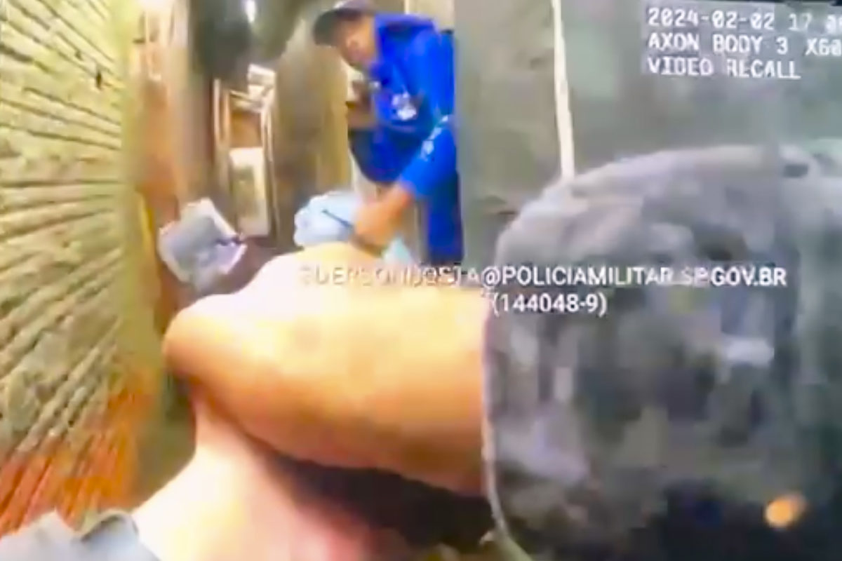imagem da câmera corporal policial militar de São Paulo Samuel Wesley Cosmo assassinado em SP - Metrópoles