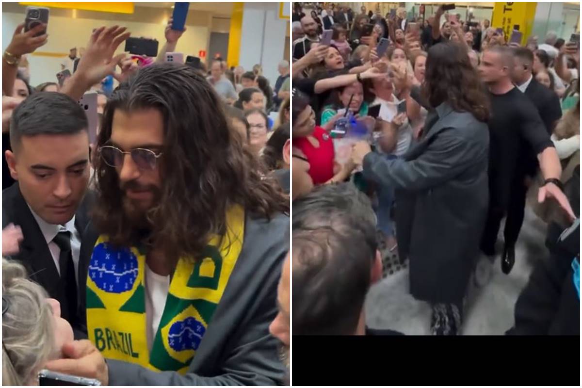 Montagem com fotos de Can Yaman, de Senhor Errado