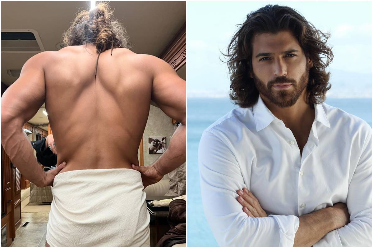 Montagem colorida com fotos de Can Yaman - Metrópoles