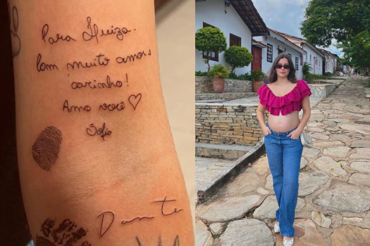 Tatuagem de Luiza Amorim, irmã de Sofia Amorim - Metrópoles