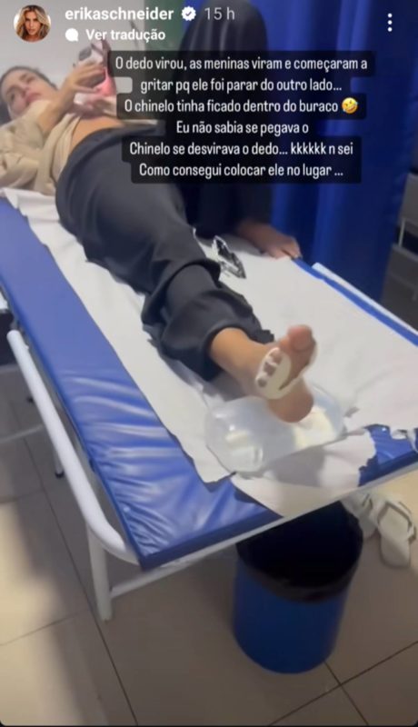 foto colorida de mulher deitada em maca - metrópoles
