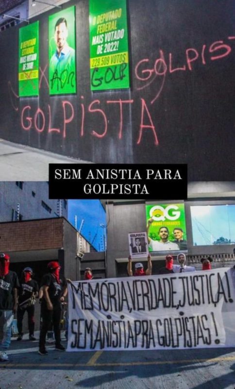 Manifestantes André Fernandes