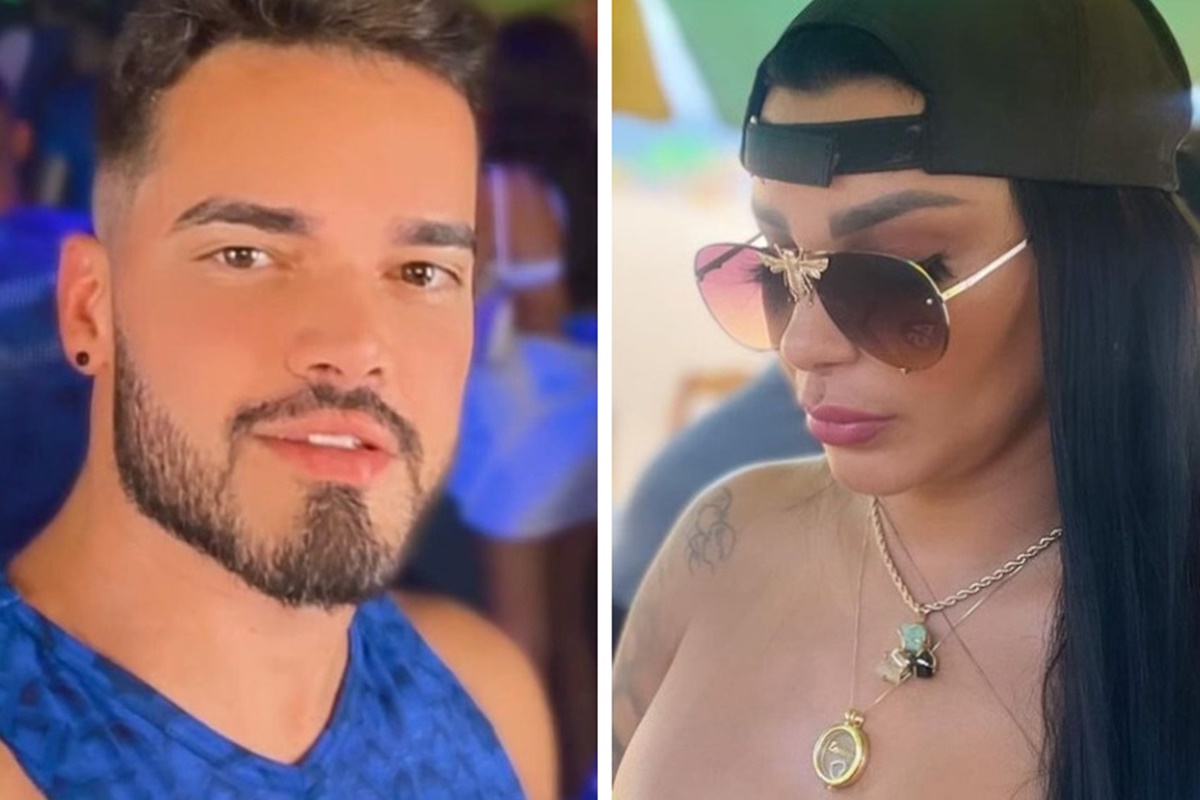 Montagem feita a partir de fotos das redes sociais de Jenny Miranda e F&aacute;bio Gontijo - Metr&oacute;poles