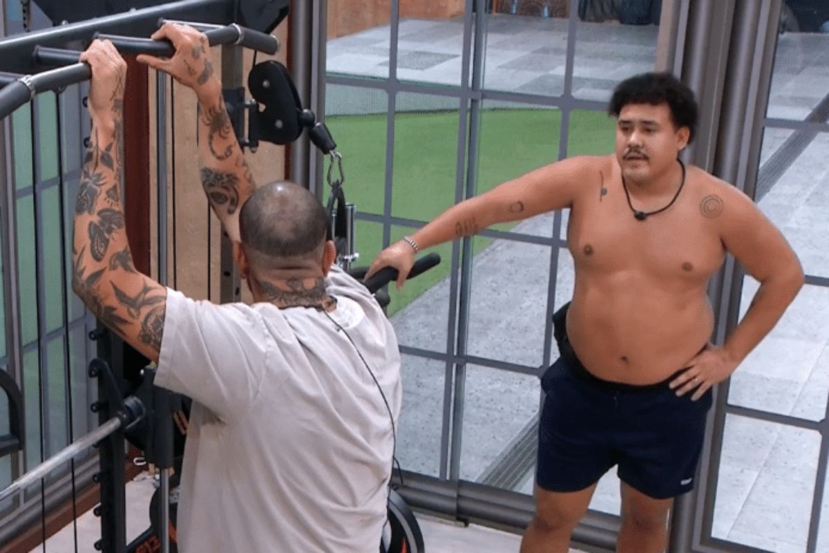 Lucas Buda e MC Bin Laden no BBB24