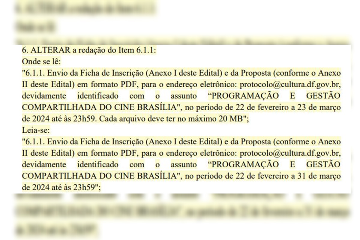 Edital de Chamamento do Cine Brasília - Metrópoles