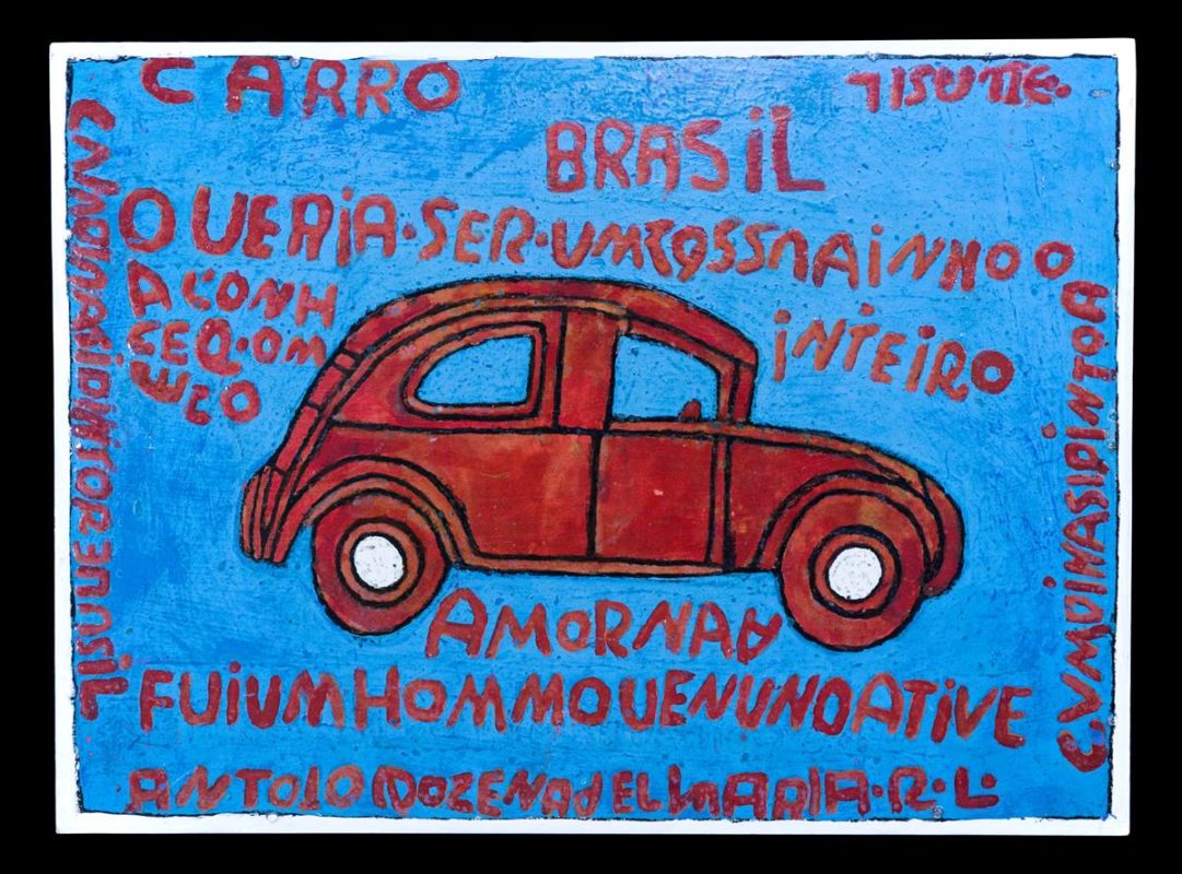 foto colorida de desenho de carro vermelho - metrópoles