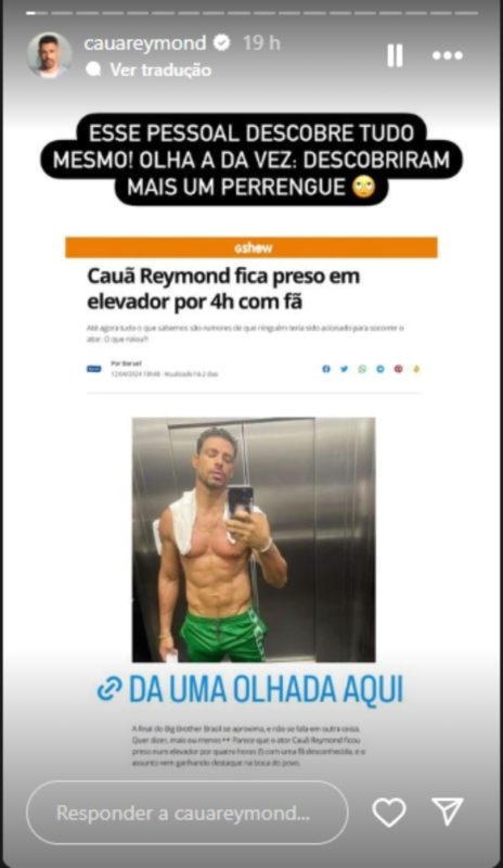 Story de Cauã Reymond