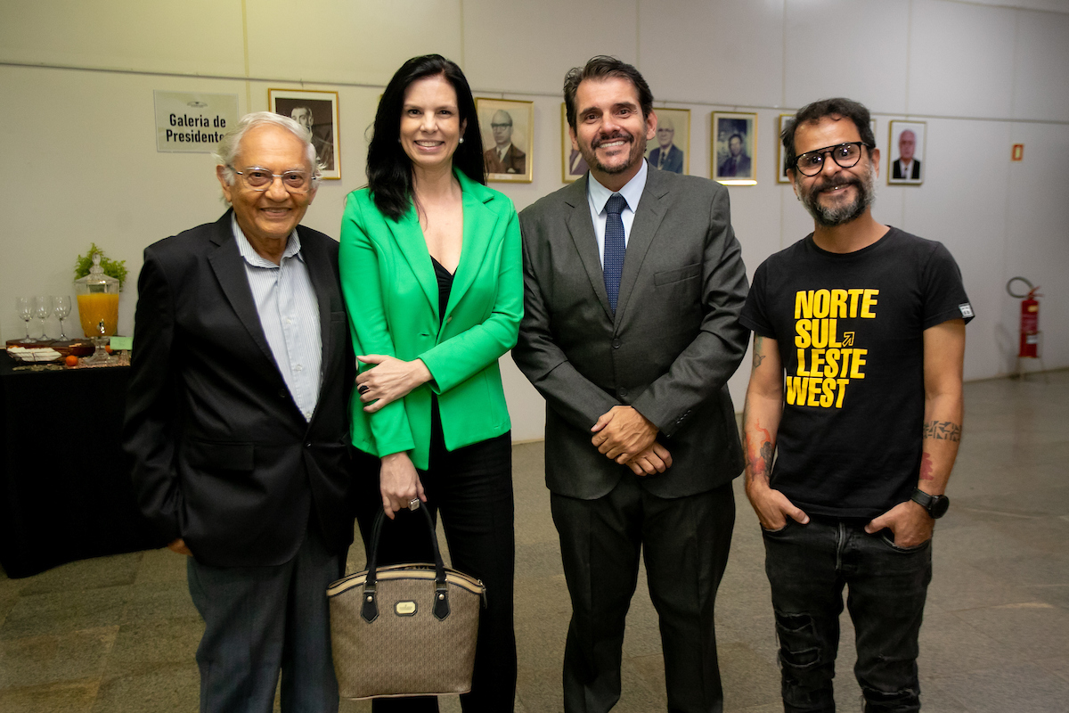 Vladimir Carvalho, cineasta brasileiro; Marcia Zarur, Adalberto Scigliano e Daniel Zukko