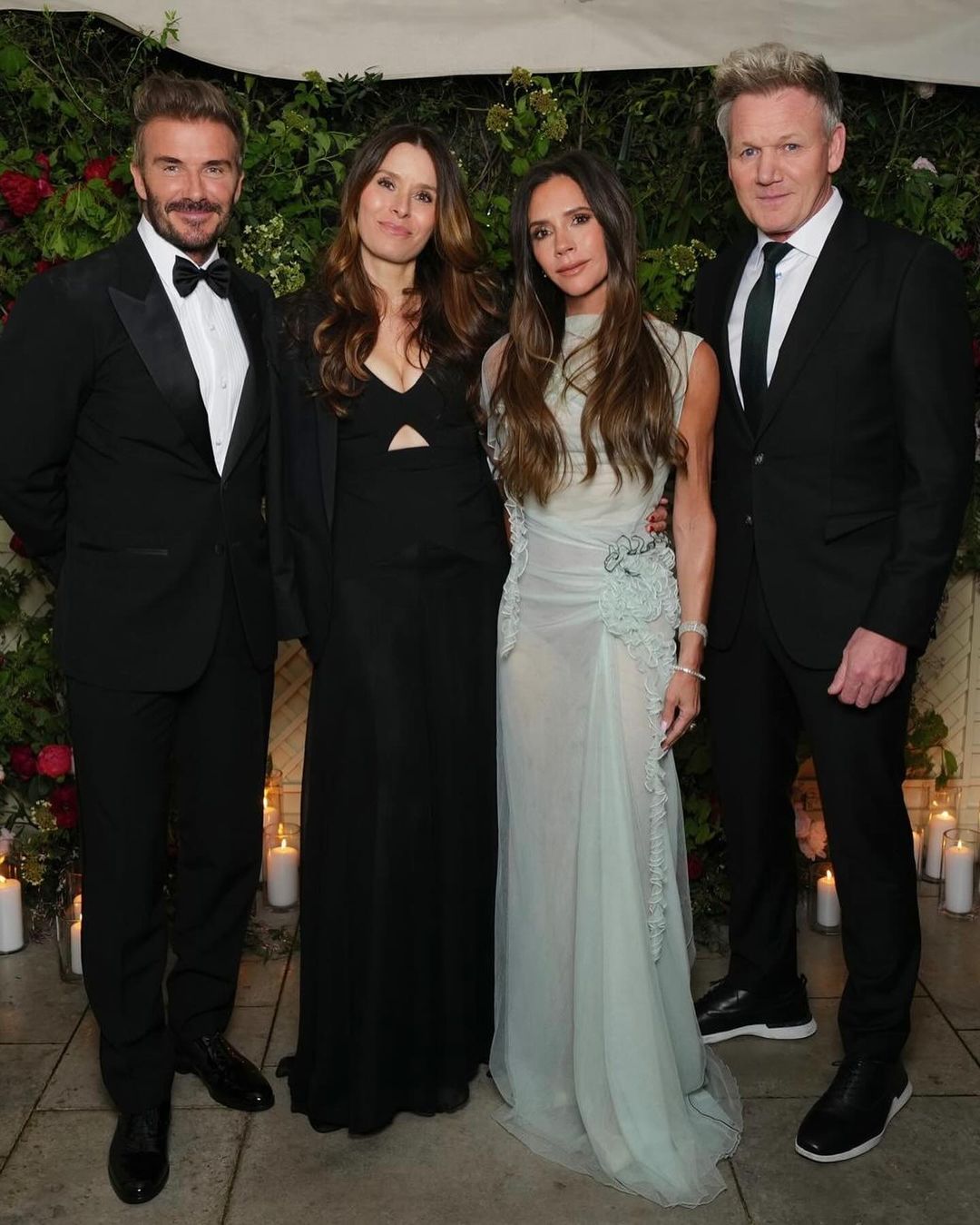 David Beckham, Tana Ramsay, Victoria Beckham e Gordon Ramsay