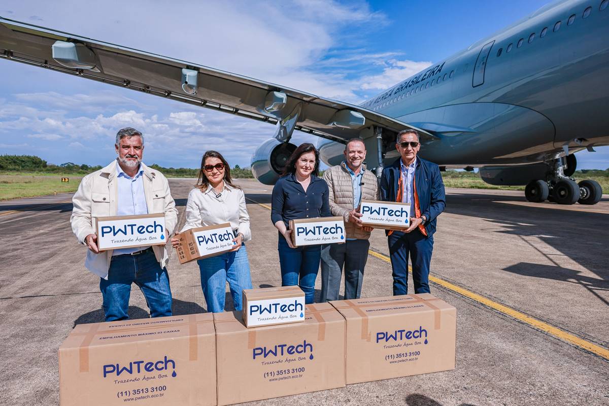 Campanha de Janja e Felipe Neto arrecadou 220 purificadores para o RS
